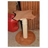 WOOD PEDESTAL
