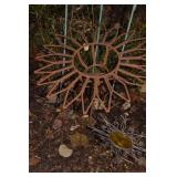 LARGE METAL FLOWER PLANTER