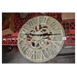 CLOCK BATTERY OP OUTDOOR 18" ROUND