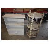 WICKER TOP THREE TIER STAND 17" ROUND X 31" H -