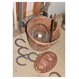 BUSHEL BASKET, COPPER MOLD, 4 HORSESHOES ST.