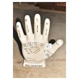PALMISTRY HAND - LINE OF FORTUNE LINE OF LIFE 12"