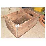 WOOD CRATE METAL BAND 16" X 10" X 9" W