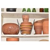 ASSORTED CLAY POTS