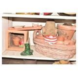 TERRA COTTA BASKET, PLANTERS, TREE PLANT HOLDER,