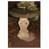 CEMENT PEDESTAL AND CEMENT TOP TABLE