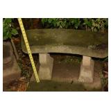 CEMENT CURVED BENCH
