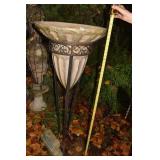 IRON URN WITH RESIN INSERT