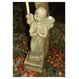 CEMENT ANGEL W/ PRAYING HANDS