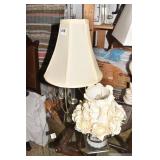 GLASS LAMP, FROSTED BASE LAMP