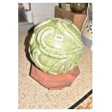 BALL GREEN CRACKLE FINISH 11LECTURN 48" H X 20" W