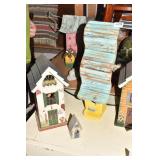 BIRD HOUSE TURQUOISE TALL BIRDHOUSE AND 2 OTHERS