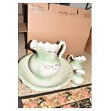 PORCELAIN PITCHER/BOWL, PITCHER AND WASTEWATER