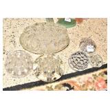 6 FLOWER FROGS GLASS AND WIRE