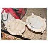 ALABASTER DOVE PEDESTAL BIRD BATHS