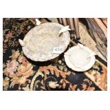 ALABASTER DOVE PEDESTAL BIRD BATHS ONE BIRD