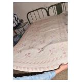 HANDMADE QUILT 56" X 90" PAISLEY ACCENT