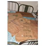 BURLAP BAGS 5 INCLUDING COFFEE