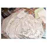 SHELL PLATES, HAND PAINTED ITALY CAT DISH, ETC.