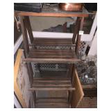 PINE 3 TIER PLANT STAND 41" H X 17" D X 14" W