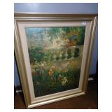 ART WORK ON BOARD "IRIS SHADOWS" SIGNED LOWER