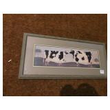 WARREN KIMBLE COW PRINT 11.5 X 24"