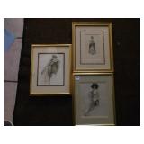 MORING GIRL AND HARRISON PRINT VICTORIAN WOMEN