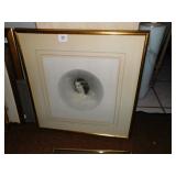 VICTORIAN GIRL PRINT 22" X 22"