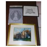 NEVIN ROBINSON HOUSE PRINT, AND OTHERS