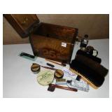 SHOE SHINE KIT W/ SUPPLIES