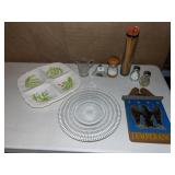 SHAFFORD DIVIDED PLATE, SALT/PEPPER, BROOKS