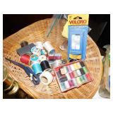 BRASS CANDLE STICKS, SHOE SHINE KIT, LINT