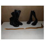 BOOTS SZ. 7 LEATHER - LL BEAM AND MERRELL LIGHT