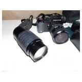 PENTAX CAMERA W/ FLASH - A3000 - 28 - 80 MM & 200