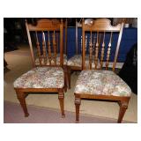 HIGH BACK DINING CHAIRS THICK UPHL. SEATS GOOD