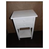SIDE TABLE CENTER DRAWER 27" H  X 15.75" W X 12"