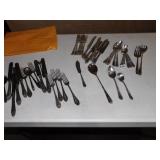 FLATWARE SILVERPLATE SERVICE FOR 6 AND MISC.