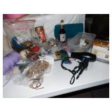 SEWING NEEDLES, OPEN BOTTLE