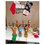 VAN MARK 2003 FIGURAL CANDLE HOLDER, STOCKINGS,