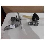 TWO AIRPLANE ENGINES