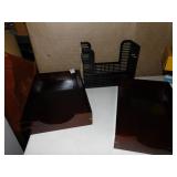 WOOD PAPER HOLDERS, MAGAZINE/FILE HOLDER
