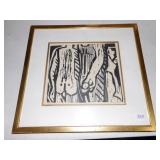 SIGNED FIGURAL ARTIST PROOF SIGNED LR 18.5" X