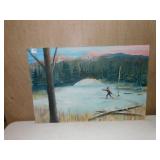 20" X 30" PAINTED ON CANVAS - BY LANE