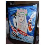 HUNT SLONEM "SAINT ROSE OF LIMA" - 52" X 40" -