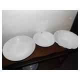 BEAUTIFUL WHITE SERVING BOWLS MADE IN ITALY AND