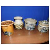 DRACUT EST 1701 POT WITH CHIPPED LID, CLARINDA