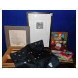 DRAWING BY E. ROSSUM, FRAMED PRINT 34/100 SIRI