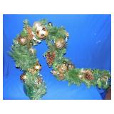 LIKE NEW HOLIDAY GARLAND, BATTERY POWERED, GOLD