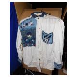 JAPANESE JACKET W/ BELT, HAND MADE DRESS, 100%