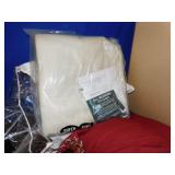 QN. KING NEW BLANKET, PILLOW COVERS NEW